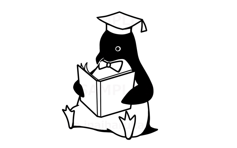イラスト キャラクター キャラクターデザイン ペンギンをモチーフとした大学マスコット 稲井ハルカイラスト制作所